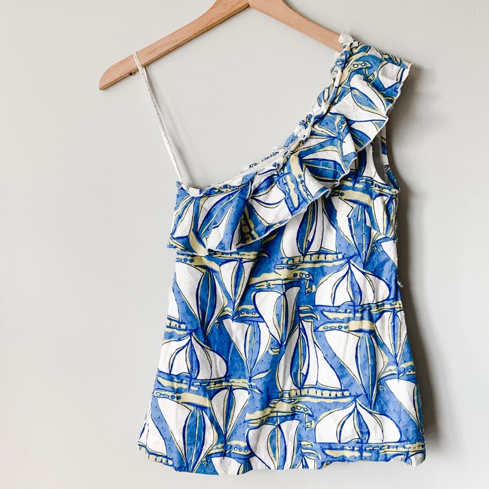 Lilly Pulitzer | Beach Club Blue Docksider Top